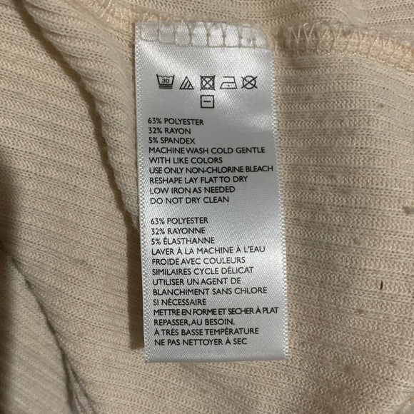 Urban Outfitters Out From Under Cream Ribbed Drape Cardigan Size: XS - Picture 6 of 6